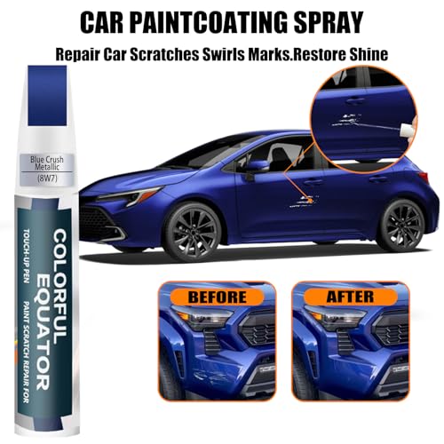 Image of 8W7 Blue Crush Metallic Touch Up Paint for Toyota, Car Paint Pen Scratch Repair Two-In-One Touch Up Paint, Premium Car Scratch Remover for Deep Scratches