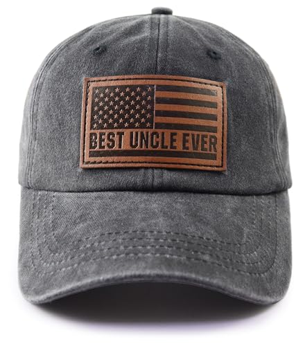 Image of Best Dad Ever American Flag Hat,Adjustable Cotton Embroidered Fathers Day Birthday Gifts for Papa Baseball Cap