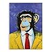 Produktbild Casablanca Bild Wandbild XXL Affe Pop Art - Wanddekoration Monkey Street Art - Deko Wohnzimmer Farbe: Blau/Gelb - 70 x 100 cm