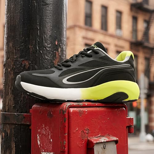 Image of Neeman's Urban Strive Sneakers for Men | Lightweight Breathable Mesh Casual Shoes with Dual Foam Cushioning & High Traction Sole | Lace Up Walking Shoes