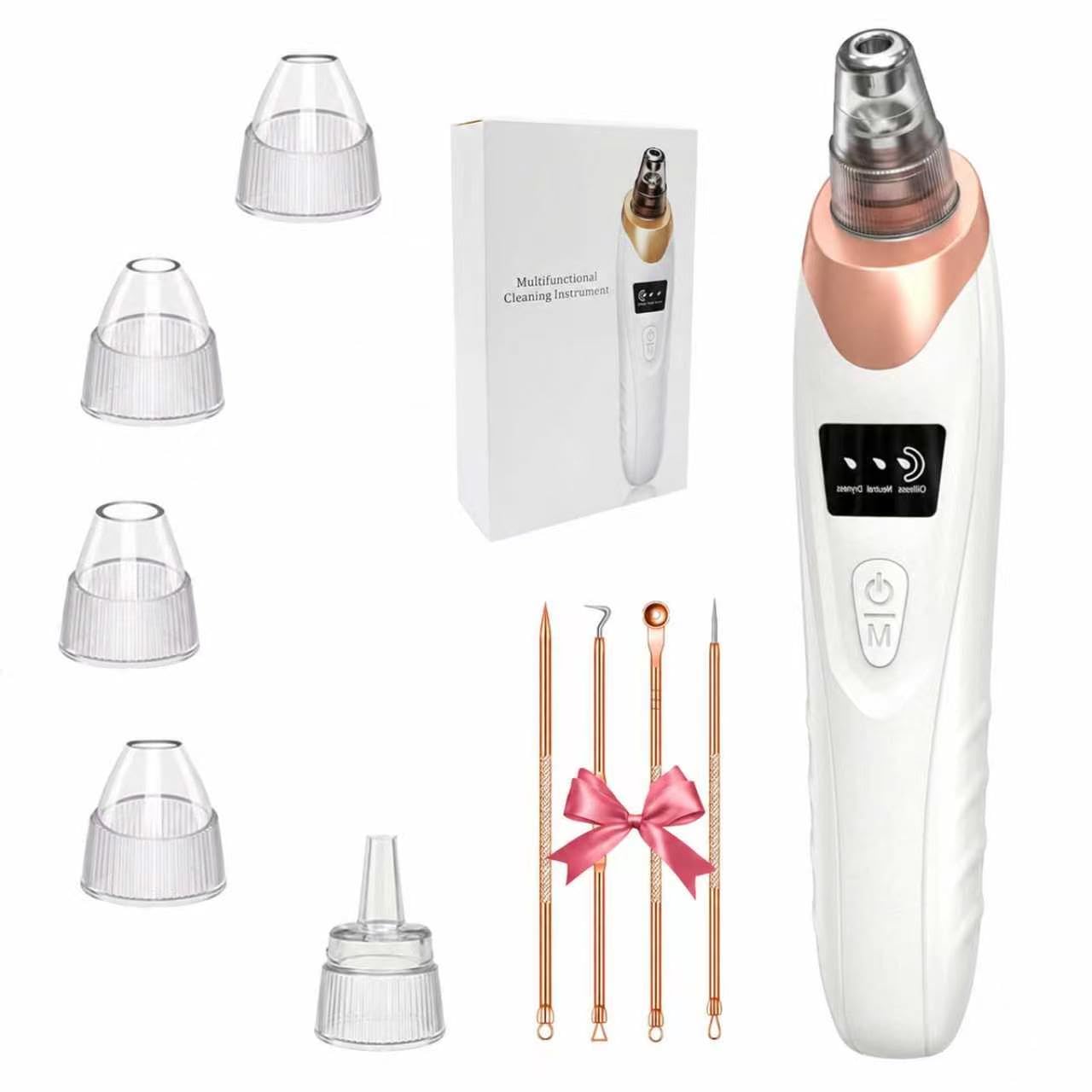 2026 Pore Vacuum, USB Rechargeable Blackhead Remover Vacuum -Gold