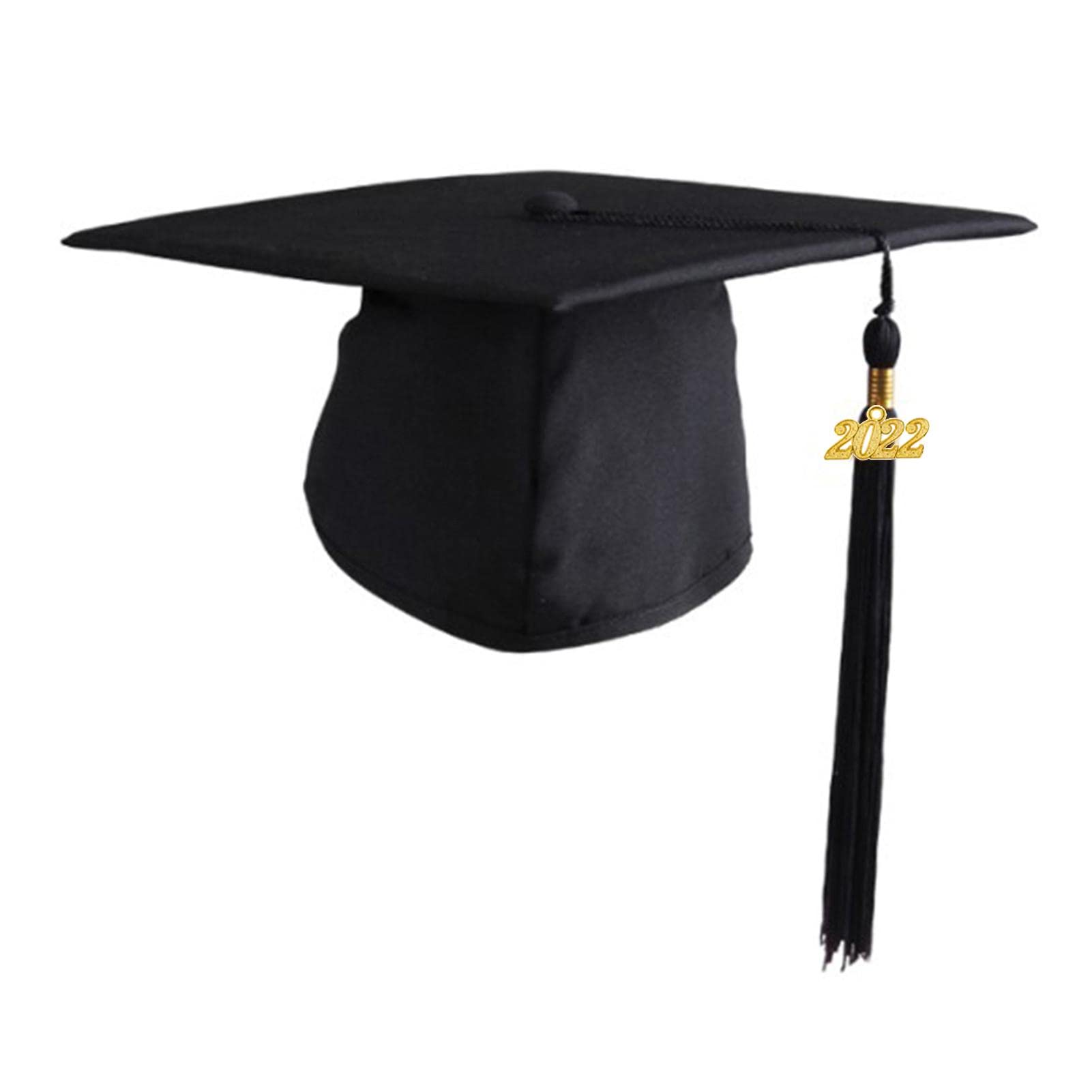 Toga y Birrete de Graduación para Niño - Gorra de Graduación Preescolar con Borla, Accesorios de Uniforme, Negro, Rojo, Azul, Verde