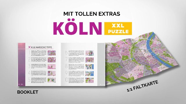 Hansepuzzle Köln Puzzle, 500 Teile – Hochwertiges Fotopuzzle Mit Aufbewahrungsbeutel, 46 X 30 Cm