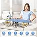 KINGBOARD Tabletop Ironing Board, Small Ironing Board with Iron Holder, Foldable Mini Iron Board, Easy Storage for Travel & Dorm, 12x32 Blue