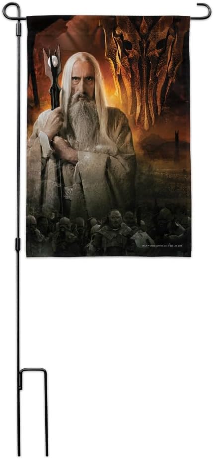 THE LORD OF THE RINGS Saruman Character Garden Yard Flag