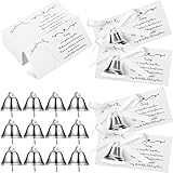 Glenmal 120 Pieces Metal Wedding Kissing Bells with Poem Cards Wedding Favors Set Silver Wedding Kissing Bells Wedding Souvenir for Guests Wedding Reception Party Supplies Souvenir Gift Favors