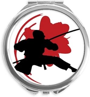 Japan Sakura Outline Asia Hand Compact Mirror Round Portable Pocket Glass