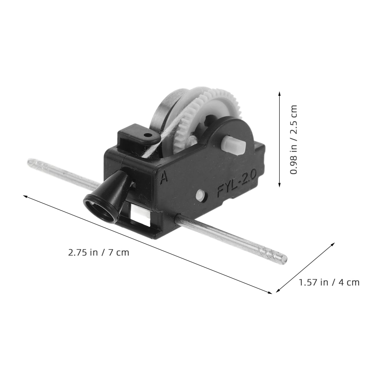 ifundom Pull Cord Windup Toy Mechanism Replacement Car Toy Clockwork Movement Diy Parts for Toys and Games 2.8X1.6X1 Inch Compact Pulling Gear Box - Image 2