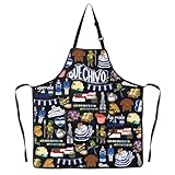 JNIAP El Salvador Kitchen Apron Salvadoran Flag Apron Salvadorian Gift Salvadoran Food Aprons El Salvador Pride Aprons (Que chivo ap)