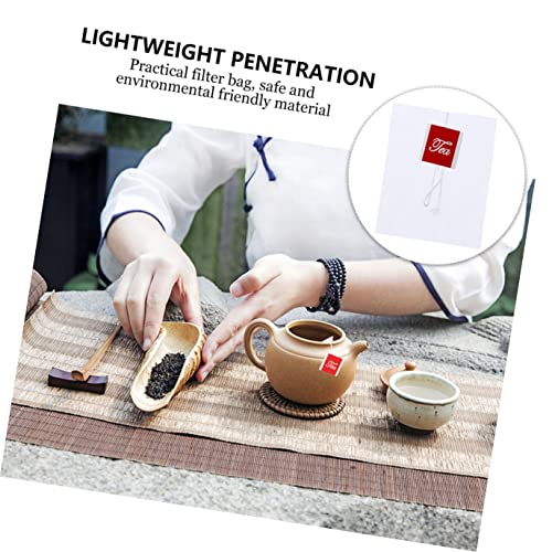 UPKOCH 200 Pçs Coadores De Chá De Vedação Para Tags Filtro De Saquinho Saco De Calor Infusores Solto