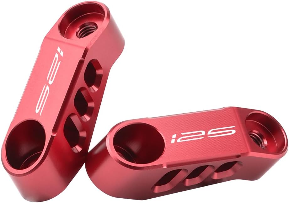 Motorcycle Mirror Extender Brackets For Z125 2017-2024 CNC Aluminum Adjustable Rearview Mirror Extensions for Improved Visibility (See details below) Accessories (Black)