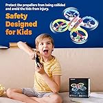 BEZGAR-HQ051-Mini-Drone-for-Kids-RC-Drone-Indoor-LED-Remote-Control-Drone-with-3D-Flip-Headless-Mode-and-2-Speed-Propeller-Full-Protect-Small-Drone-for-Beginners-Great-Gifts-for-Boys-and-Girls
