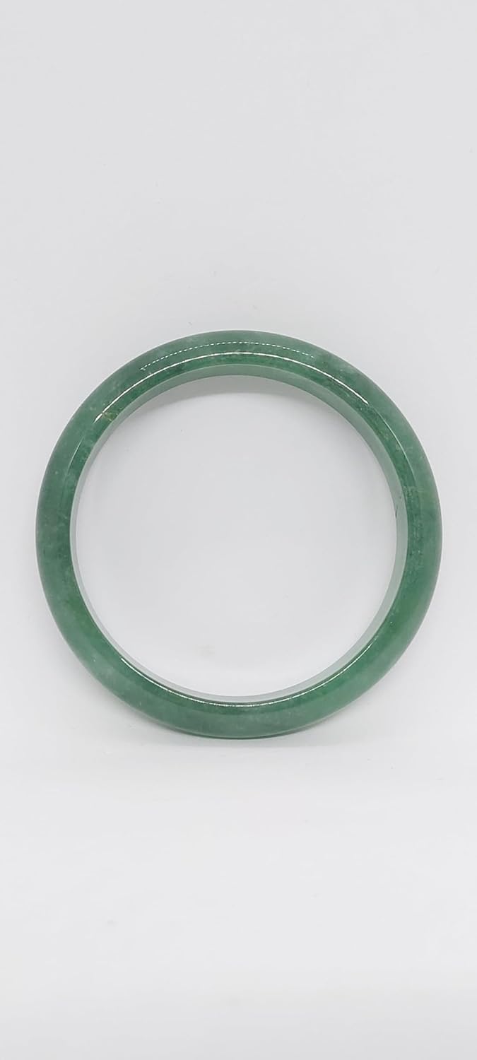 Lucky&Store GREEN Burmese Jade Bangle Bracelet 2.5 Inches Inside diameter. Jade 10mm thick Bracelet. Green Jade Bangle. Jade Bracelet. GREEN Bangle Jade LOVER.