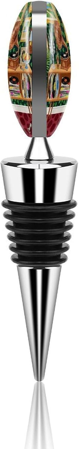 Retro Music Theme Wine Stoppers Reusable Wine Bottle Stopper image 5