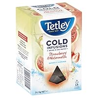 Tetley Cold Infusions Strawberry and Watermelon Tea Bags, 14 pack