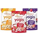 Happy Baby Organics Yogis Freeze-Dried Yogurt & Fruit Snacks, 3 Flavor Variety Pack, 1 Ounce (Pack of 3)