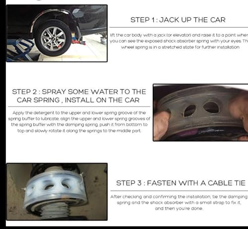 Image of Buffer Rubber Heavy Duty Car Coil Spring Buffer For Increasing Car Height, Shock Absorber And Stabilizer Suspension Accessories (TYPE-C SHOCKER BUFFER RUBBER)