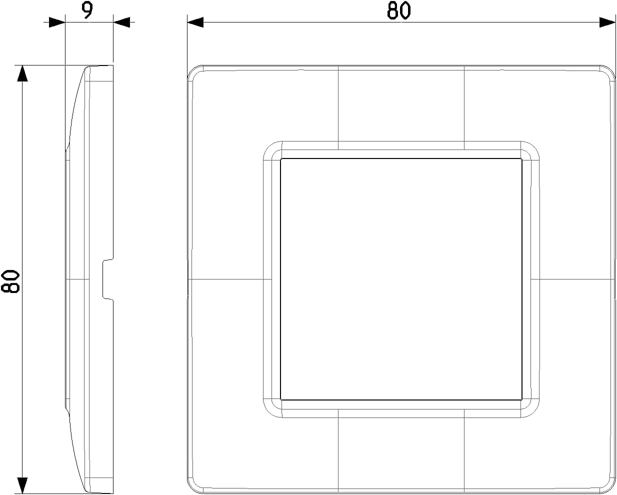 VIMAR PLANA Series – Plate 2 Module Reflex Snow