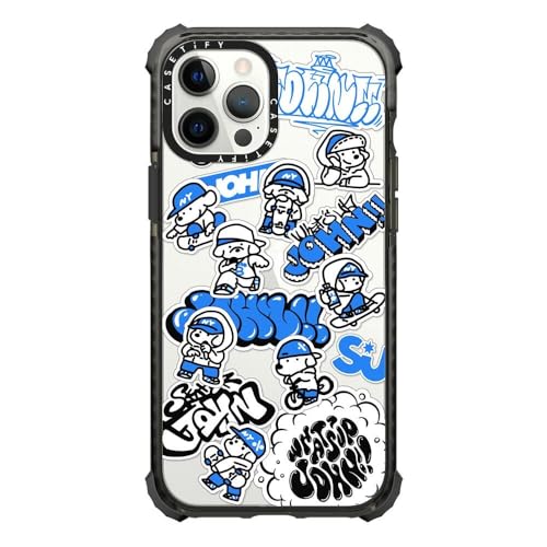 CASETiFY �E���g���C���p�N�g�P�[�X iPhone 12 Pro Max - miniJOHN - �N���A�u���b�N