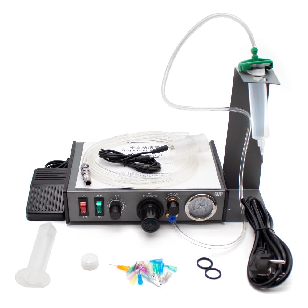 Auto Glue Dispenser Pneumatic Dispensing Controller Solder Paste Liquid Controller Dropper Fluid Dispense Doming Machine