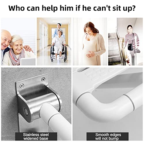 PEALOV Opvouwbare douchestoelen aan de muur gemonteerd, 65cm verbrede zitting, douchestoel met steunpoten Wandgemonteerde badkamer veiligheidskruk stoel belasting 500 lbs, antislip douchekruk voor ouderen, zwangere vrouwen, badhulp - Image 5