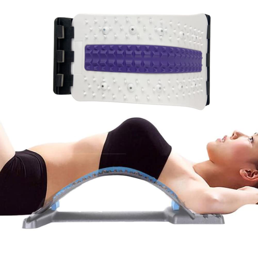 Planche De Soutien Lombaire Réglable Avec Aimants - Pour étirement Du Dos, Correction Posture - Maison, Bureau, Yoga