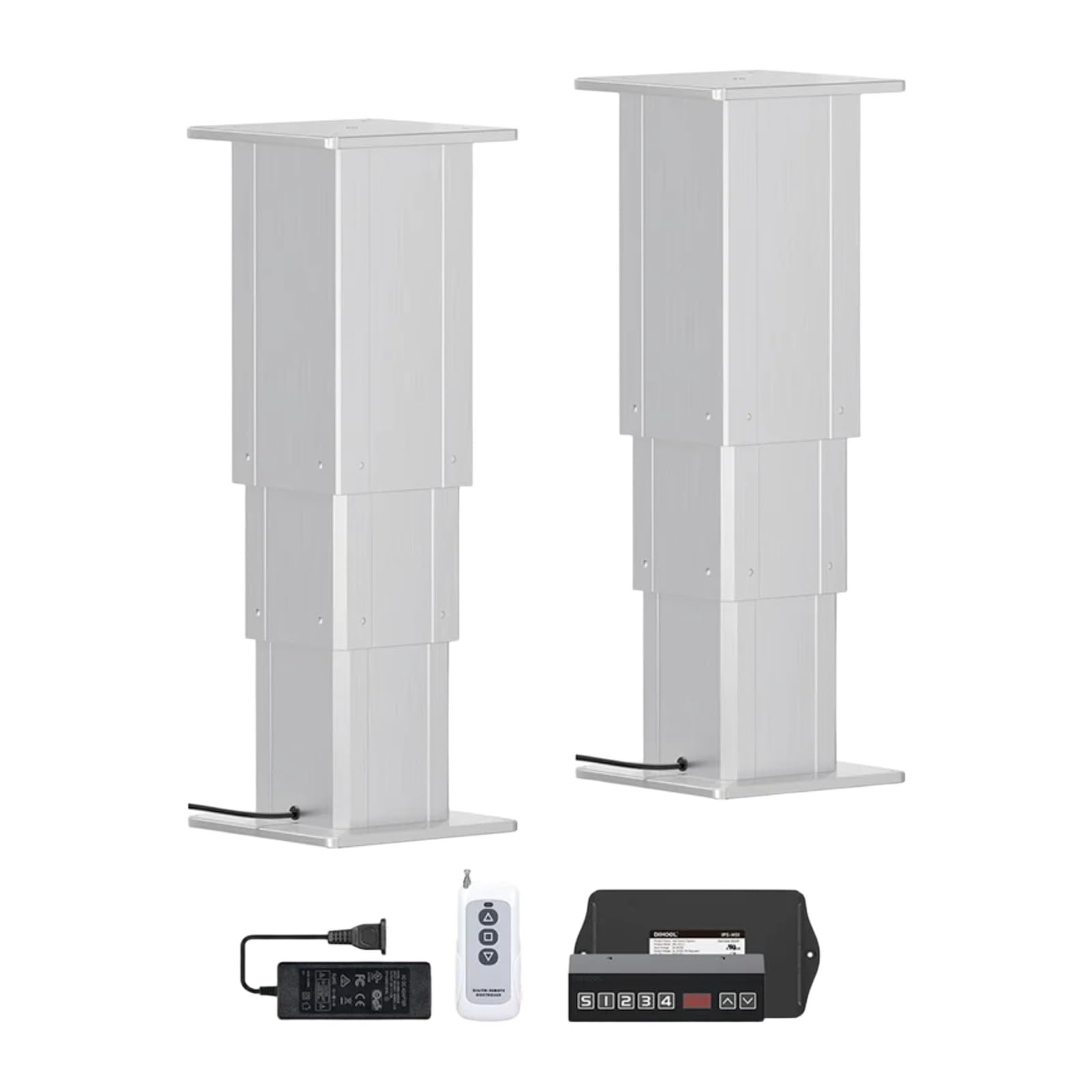 2 Stück 70 Kilogramm Last Hebe Säule synchronisierte Steuerung Hebeplattform hohes Gedächtnis Einstellungen Einstellung(270A; 2PCS-SYNC; 70 Kilogram Load 9mms)