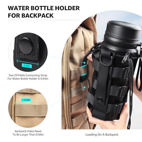 Image of Water Bottle Holder Molle Pouch Carrier,Tactical Water Bottle Pouch,Mesh Water Bag Water Bottle Holder For Bike,Tactical Molle Water Bottle Pouch,Water Bottle Holder Carriers for Walking（Multi Colors）