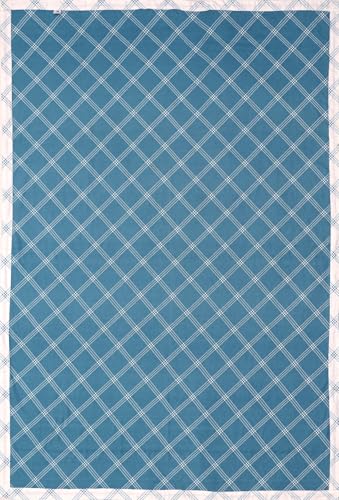Image of RD TREND Cloud Cotton AC Summer Chadar for Sleeping | 210 TC Soft Lightweight Breathable Double Topsheet /Odhne Wali Chadar | Double Bed Bedsheet 90x100 Inch Blue