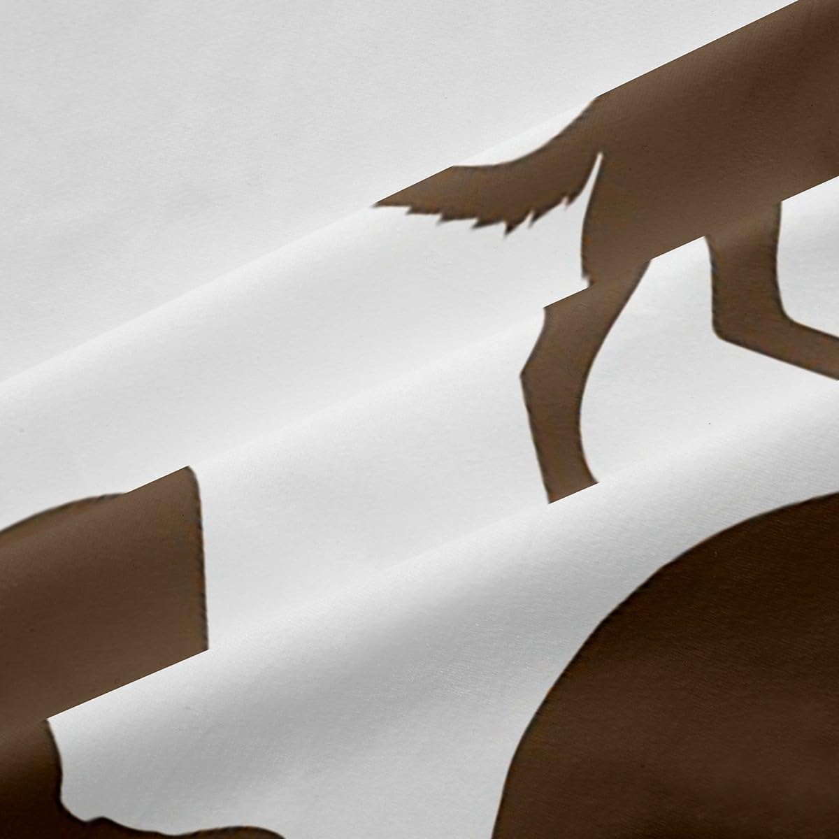 Hunting Adventure Blackout Curtains,Bear Deer Mallard Wild Animal Kitchen Window Treatments,Brown Hand Sketch Natural Window Drapes for Home Decor, 2 Panels,42Wx63L inch