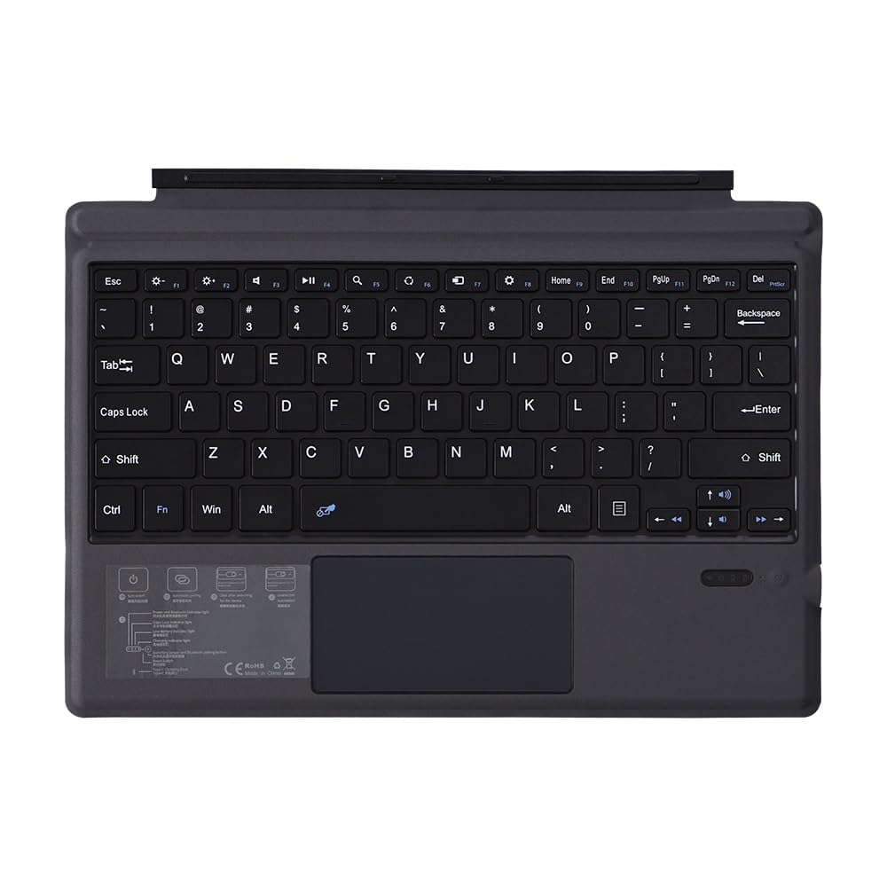 Funda de teclado coreano táctil retroiluminada para Microsoft Surface Pro 9 8 10 X 8