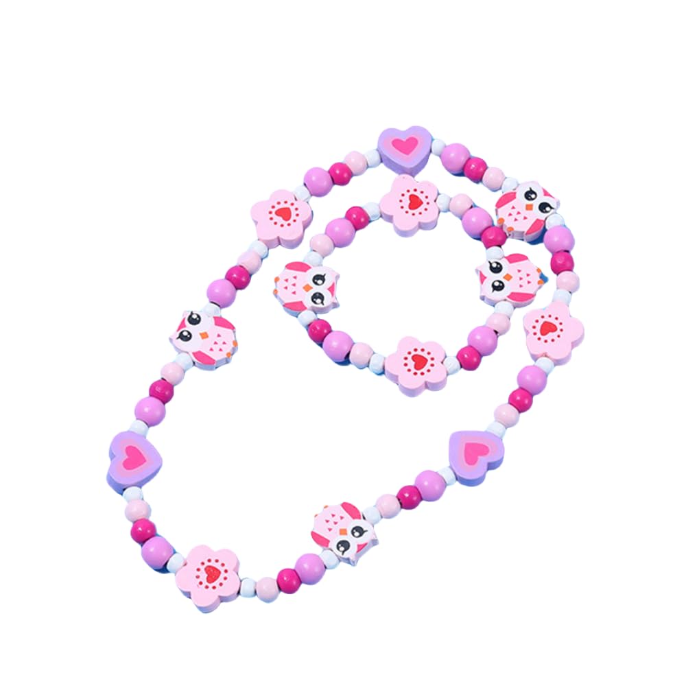 12 Stück Holz Armbänder Für Mädchen - Einhorn Blumen Freundschaftsarmbänder