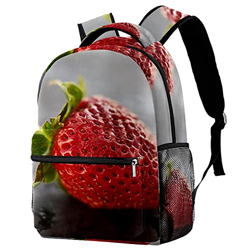 Sac à dos voyage fraise rouge idéal pour les vacances des enfants