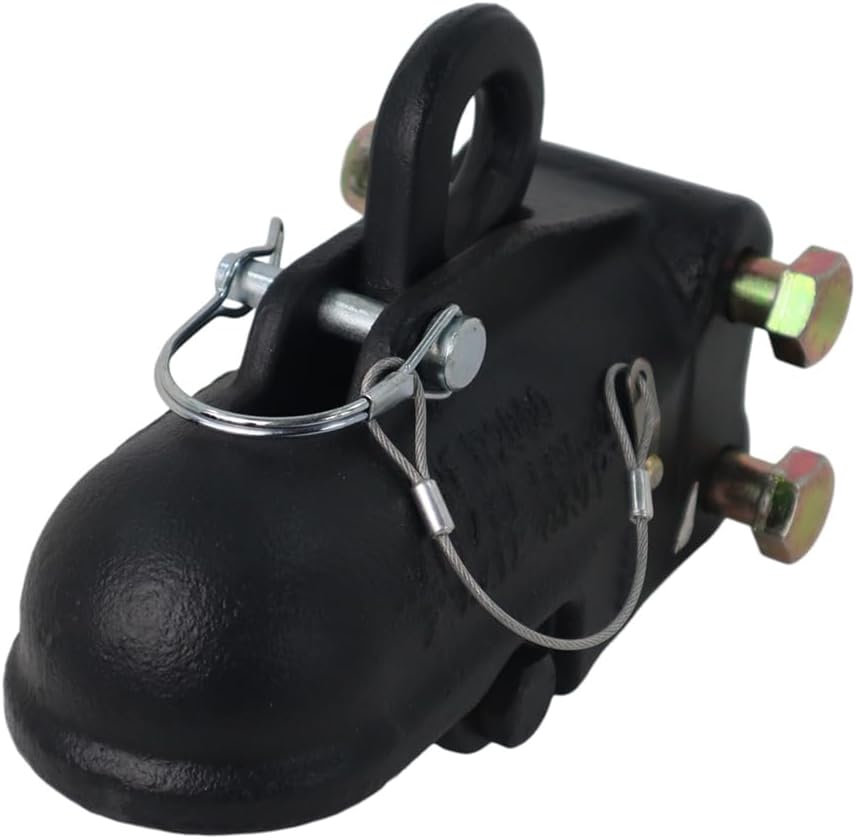 Shocker 12K Air Trailer Tongue Mount with Wallace 2" Ball Coupler, Vertical Channel Mount