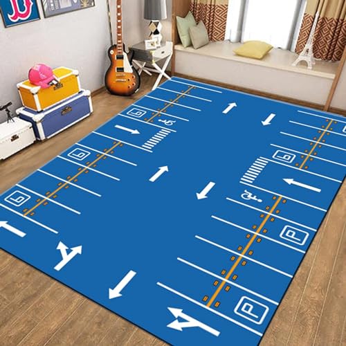 カーペット ラグ 道路 キッズ 100*160cm プレイマット ロードマップ 赤ちゃん ラグマット 保温 滑り止め 長方形 キッズ キッズ 用 保育園 道路柄 カラー かわいい 薄型 遊べる 遊びマット プレイグラウンド 線路 防音 学習 洗える 教育用