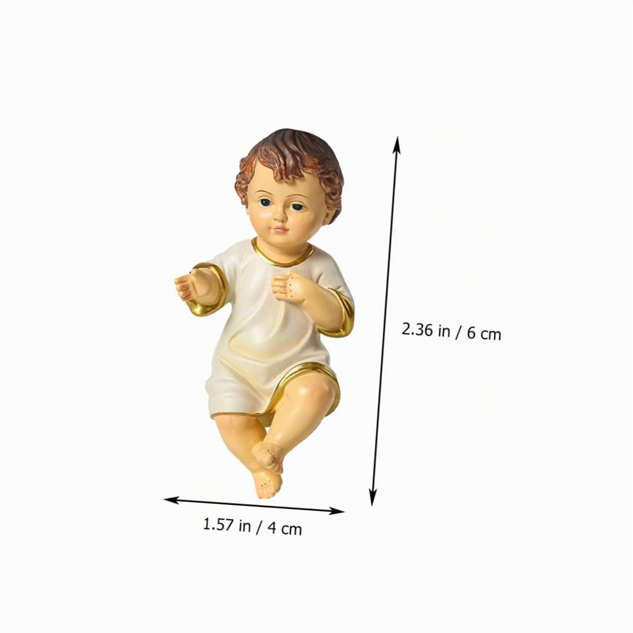 Cabilock 8 Piezas Religiosas Santo Niño Adorno Jesús Bebé Kit Decoración De La Puerta Jesús Religioso Natividad Niños Al Aire Libre Decoraciones De Navidad Decoración del Hogar