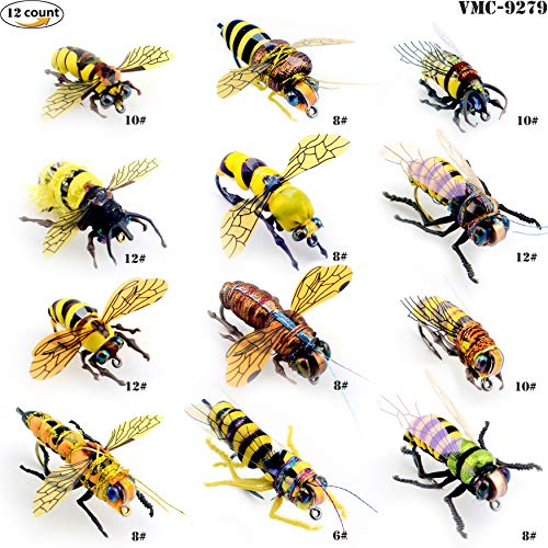 YAZHIDA Fliegenfischen-Set, Bienenfliegen-Sortiment, Wildbienen-Flugserie - Image 4