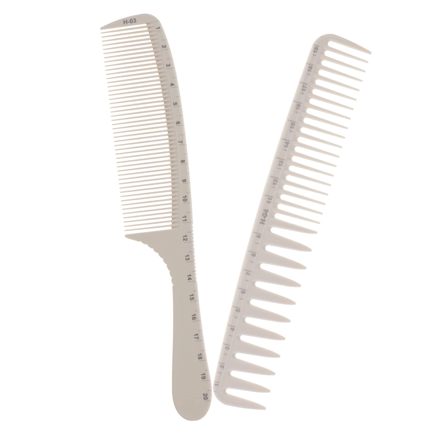 FRCOLOR 10stücke Friseur Haarschneidekämme Mit Maßstab Leichtgewichtige Stylingkämme Für Friseure Für Haarschnitt Und Färbung Ergonomisches Design Zu Transportieren