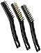Bastex Wire Brush Set 3-Pieces, For Cleaning Welding Slag, Rust and Outdoor Grills. Includes Brass, Nylon, Stainless Steel 3 Inch Brushes