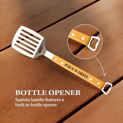 Set personalizado de herramientas para BBQ con 3 utensilios opcionales miniatura 4