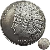 Liberty of the Americas Peace Coin Replica Set with Exquisite Relief Design - Rare Antique American Silver Dollar Collector's Item, Historical Coin Enthusiast Gift, Artistic Souvenir(1908)