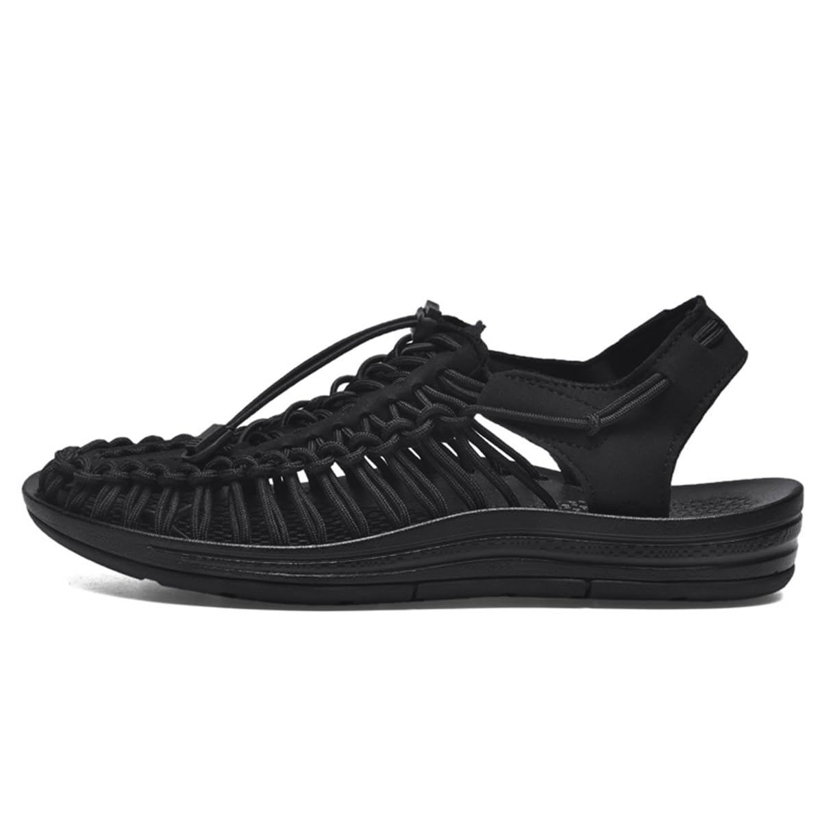 Sandalias deportivas de cuerda para hombre, zapatos de pescador de verano, sandalias tejidas a mano, cómodas y ligeras, sandalias de playa con cordón