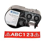 Brady MC1-1000-595-RD-WT Labels for BMP53/BMP51 Printers