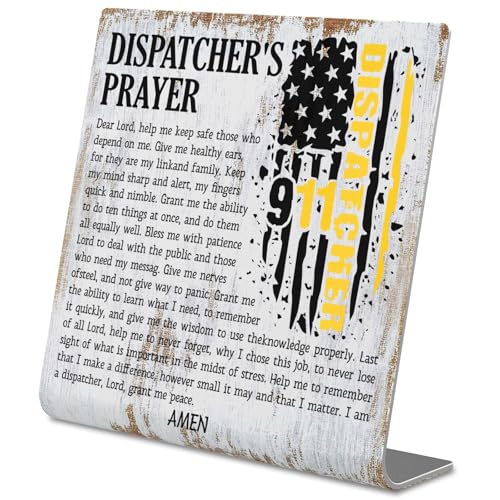 Dispatcher Prayer Desk Decor Sign