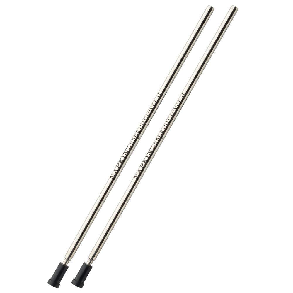 Pininfarina Cambinao Ink Refill 2X Replacement Ballpoint Pen Refills Black