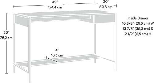 Miniatura 3 de Sauder Boulevard Cafe - Escritorio con almacenamiento, acabado negro