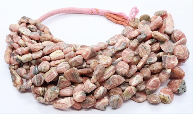 Perles de rhodocrosite naturelles de haute qualité pour la création de bijoux de prestige