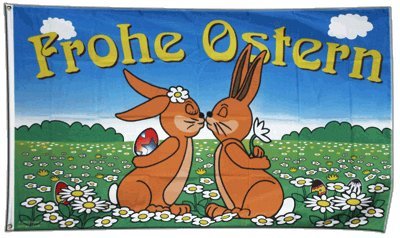 Flaggenfritze Fahne/Flagge Frohe Ostern 5 + gratis Sticker Cover