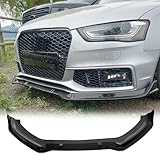 MUTUSAISI Séparateur Lèvre Avant pour Audi A4 S4 A5 S5 S Line B8 B8.5 2008 2015,Voiture becquets Avant Pare Chocs Corps pelles Garde Accessoires(Noir Brillant)