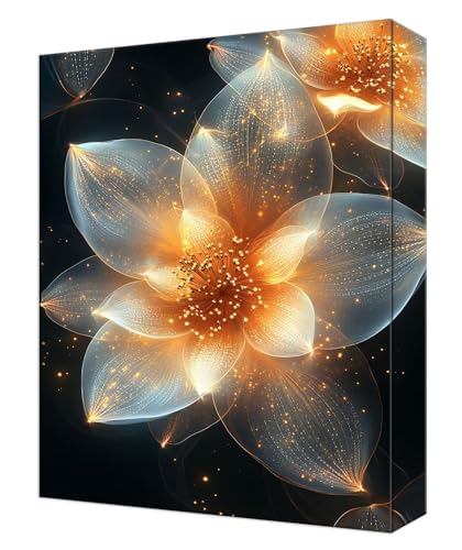 Peinture numéro adulte rêve fleur pour décorer votre salon avec un kit DIY créatif